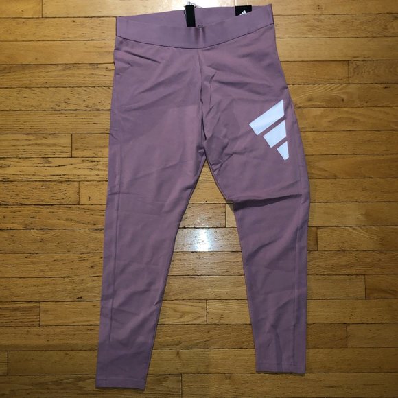 Brand New Women's Adidas Pink Performance Leggings - Picture 6 of 12